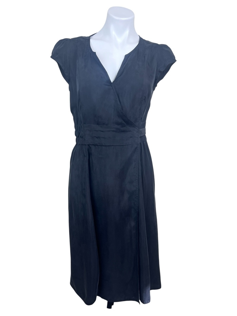 LK Bennett London Fabianna Wrap Dress Classic Black Women's 8